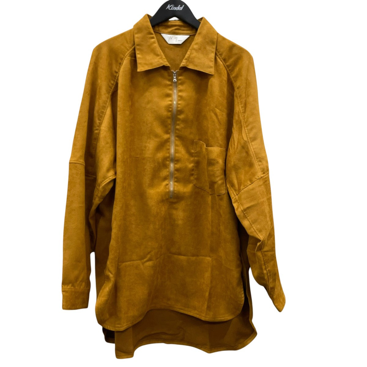 VEGAN LEATHER SKIPPER LONG LS ZIP SHIRTジップシャツANC-SH43