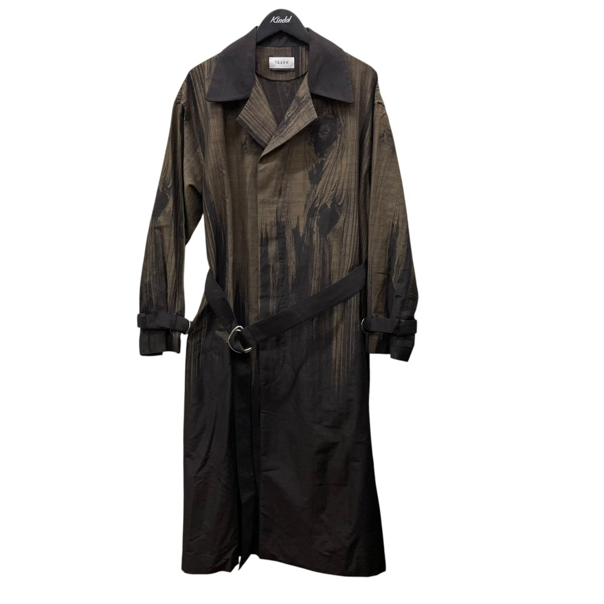TAAKK(ターク) 20AWBURNT TREE COATベルテッドロングコートTA20AW