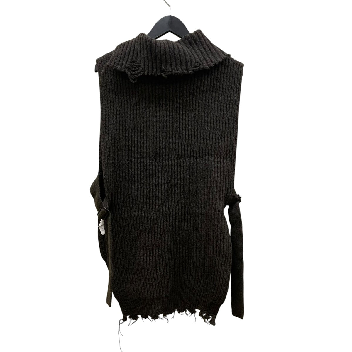 LAMB WOOL DAMAGED KNIT VESTニットベストYO-A14-198