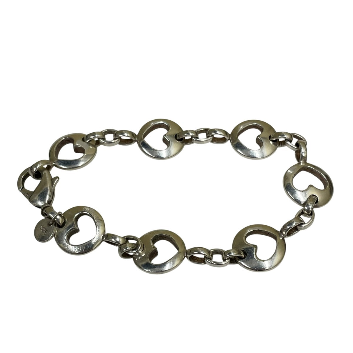 Tiffany ＆ Co．(ティファニー) ピアスド ハートブレスレット シルバー 