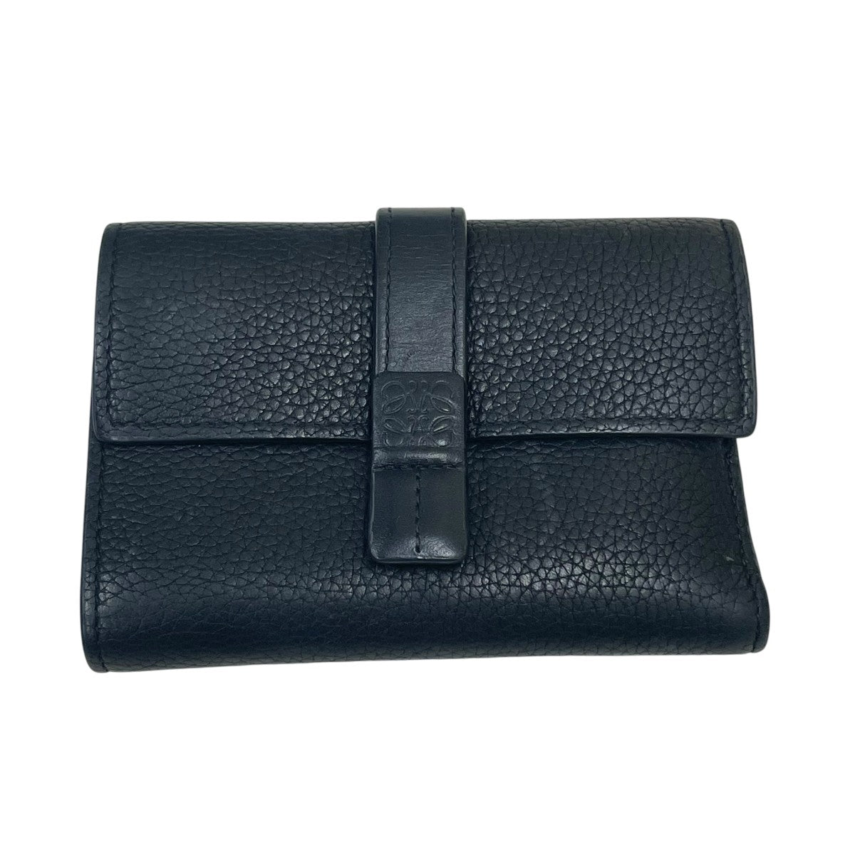 ✨極美品✨現行　ロエベ　バーティカル ウォレット スモール　三つ折り財布　黒 LOEWE(ロエベ) バーティカルウォレット3つ折り財布 262142 ブラック