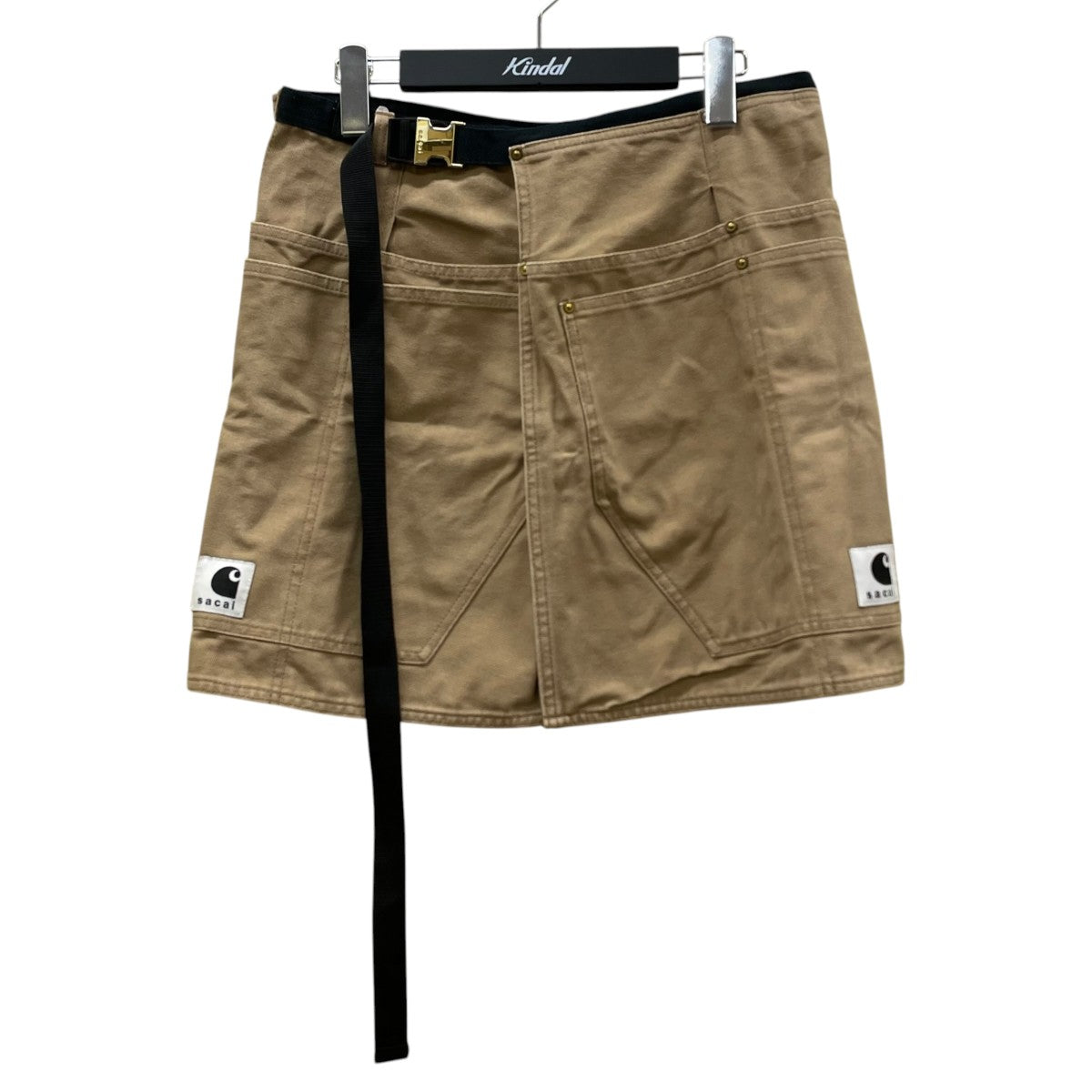 23AW sacai × Carhartt エプロン ミニスカート sacai×CarHartt 23AWApron Skirtエプロンスカート ウエストベルト付き