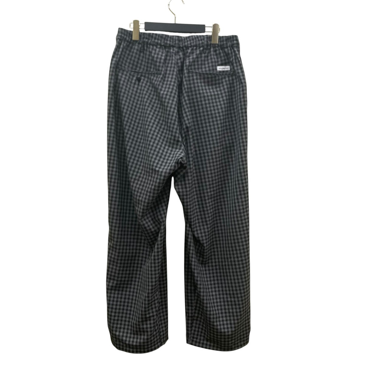 T W 2 Tuck Easy Pantsギンガムチェック柄 2タックイージーパンツ スラックス