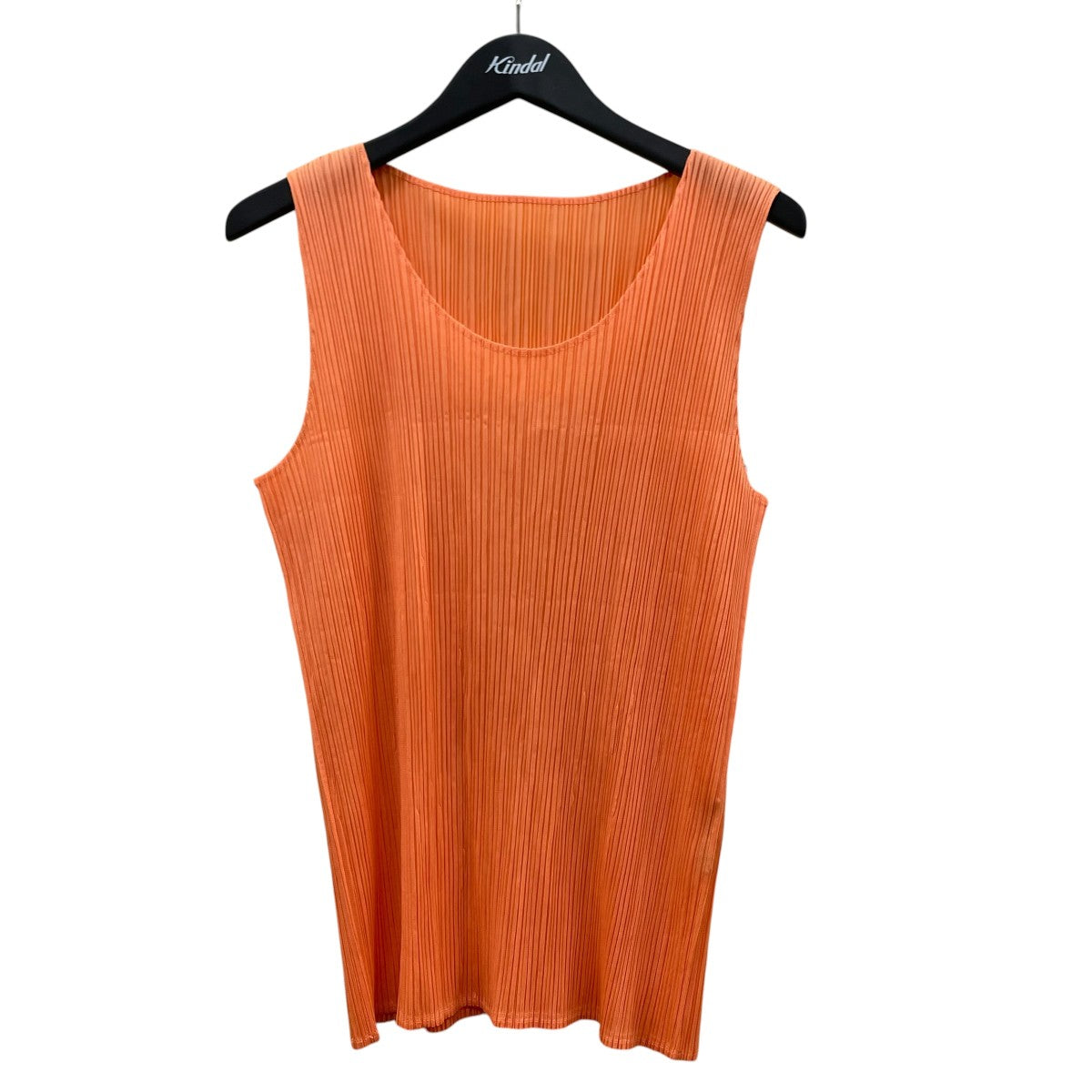 ISSEY MIYAKE(イッセイミヤケ) ノースリーブワンピース オレンジ
