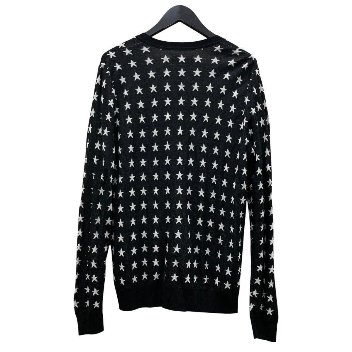 15SSSTAR CARDIGAN星 グラフィック プリント レーヨン コットン 薄手ニットカーディガン15SS-KNT-14