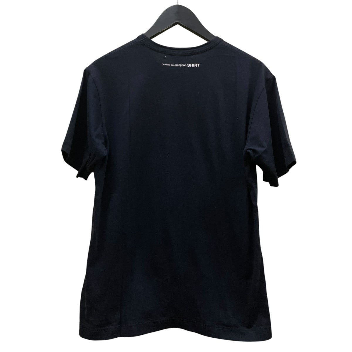 バックロゴプリント 無地 コットン 半袖Tシャツ コットンTシャツW23115