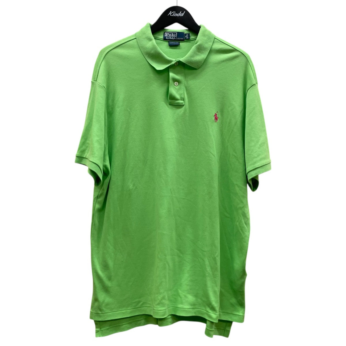 ✨極美品/XL✨ポロラルフローレン 開襟シャツ ポニー 刺繍 90s グリーン POLO RALPH LAUREN(ポロラルフローレン) 90s ポニー刺繍 コットン 半袖
