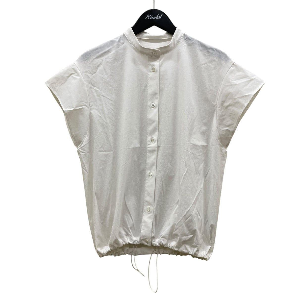 FRENCH SLEEVE DRAWSTRING SHIRT半袖ブラウス16003023036HN