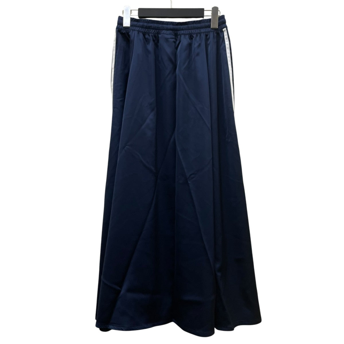 LONG SATIN SKIRT ロング サテン スカートポリエステル サイドライン スカートFL0045