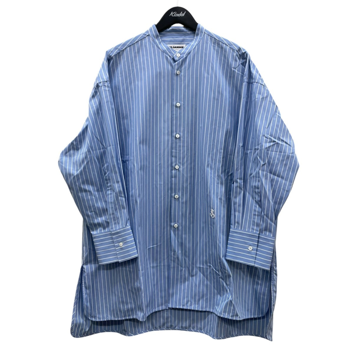 JIL SANDER(ジルサンダー) 7 DAYS SHIRTSストライプ柄 ロゴ刺繍 ロング