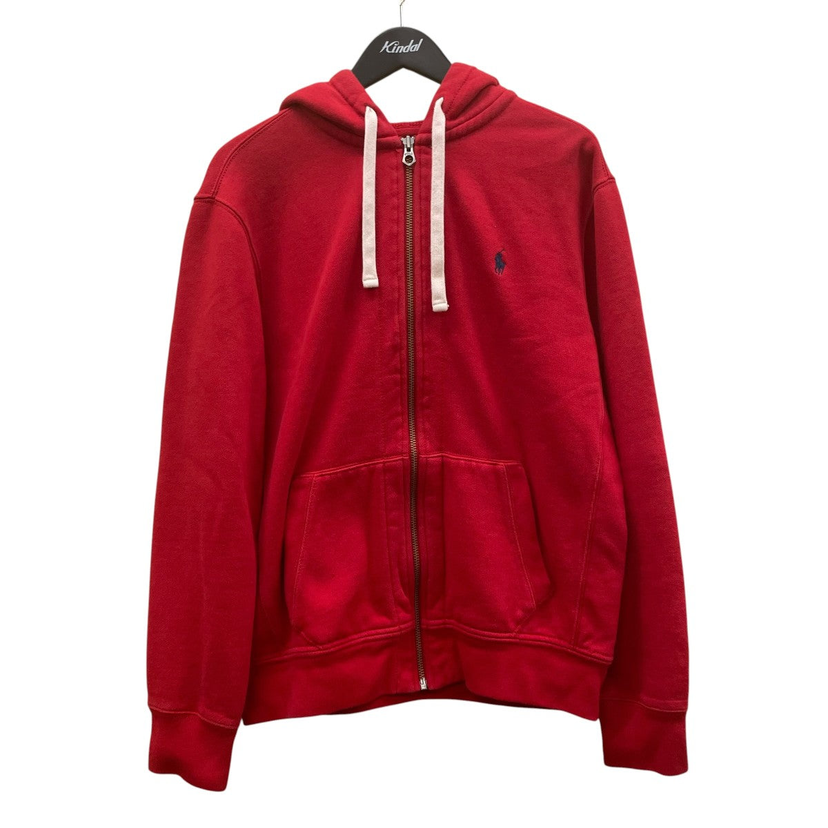 POLO RALPH LAUREN(ポロラルフローレン) ジップパーカー レッド サイズ