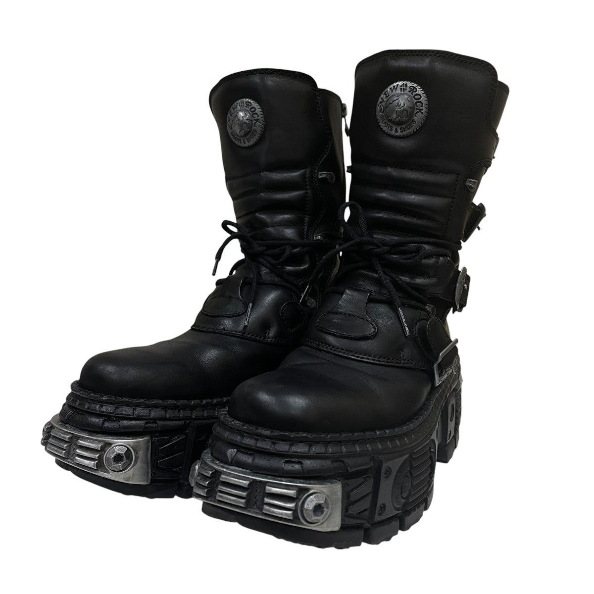 NEW ROCK(ニューロック) METALLIC ANKLE BOOTS メタリックアンクル