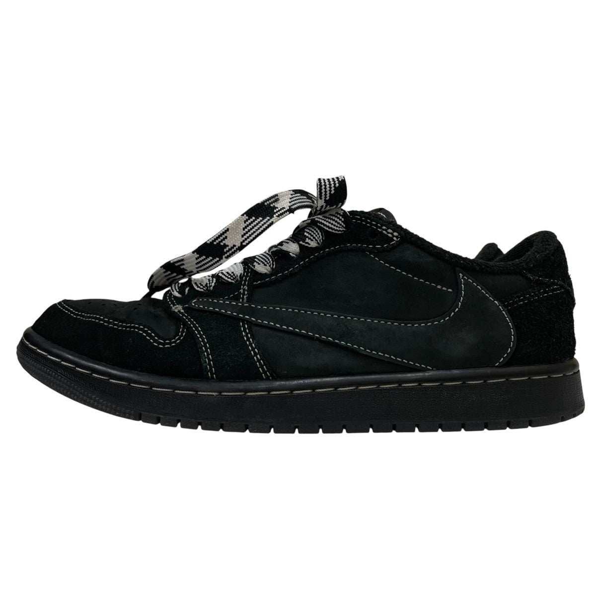 Travis Scott × Nike Air Jordan 1 Low OG SP Black PhantomローカットスニーカーDM7866-001