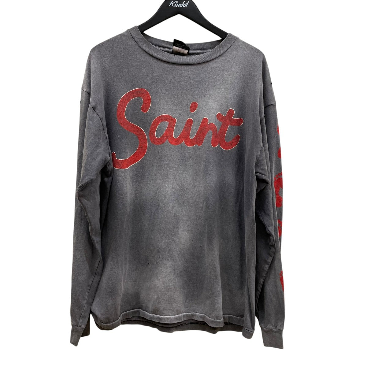 SAINT MICHAEL(セントマイケル) 23AWLS TEE FOOT PRINTロングスリーブT