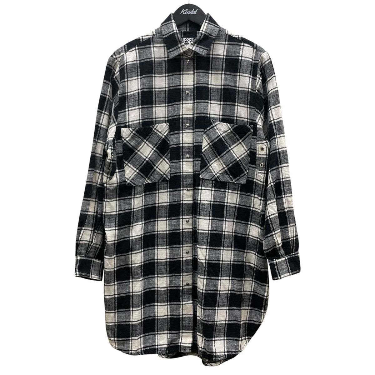 DIESEL ディーゼル チェックシャツ ワンピース 美品✨ y2k DIESEL(ディーゼル) D-SUPER-Iチェック柄 コットン シャツワンピース