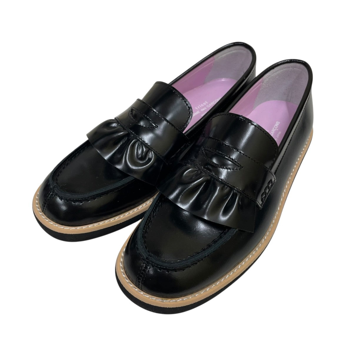tricot COMME des GARCONS(トリココムデギャルソン) 20SSレザーフリル