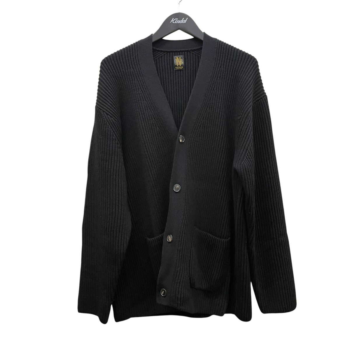 BATONER(バトナー) 23AWSOLID WOOL RIB CARDIGANカーディガンBN-23FM