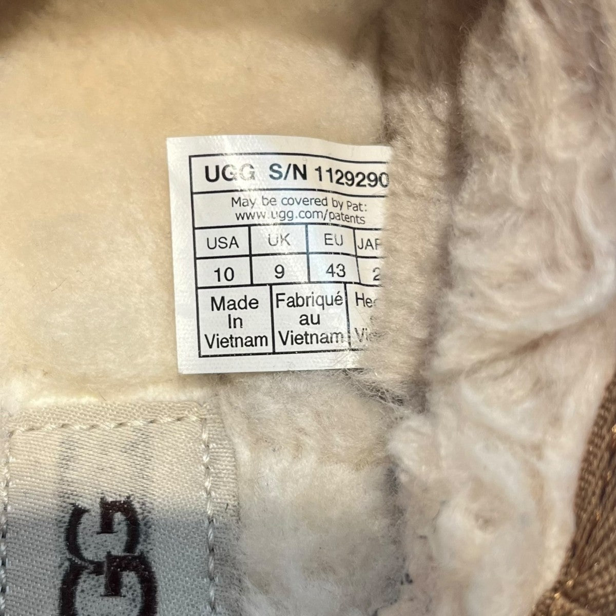 UGG M CLASSIC SLIP-ONスリッポンM/1129290 古着・中古-6枚目のアイテム画像