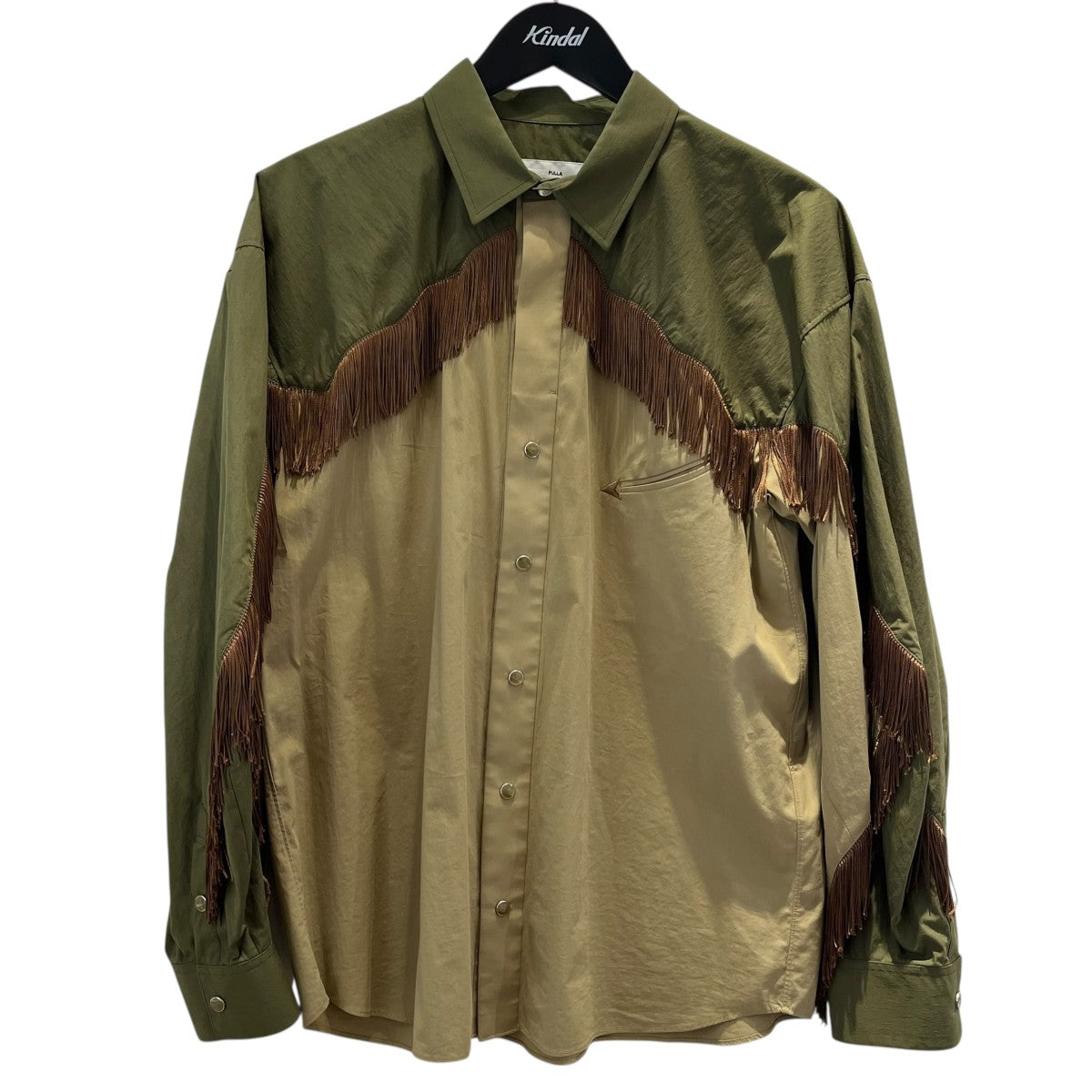 TOGA PULLA(トーガプルラ) フリンジウエスタンシャツTP82-FJ223 TP82