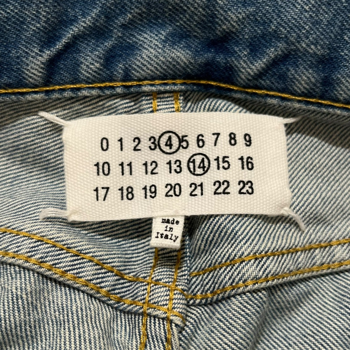 Martin Margiela14 ヴィンテージウォッシュド ストレートデニムデニムパンツSILLA0001 S30561 古着・中古-5枚目のアイテム画像