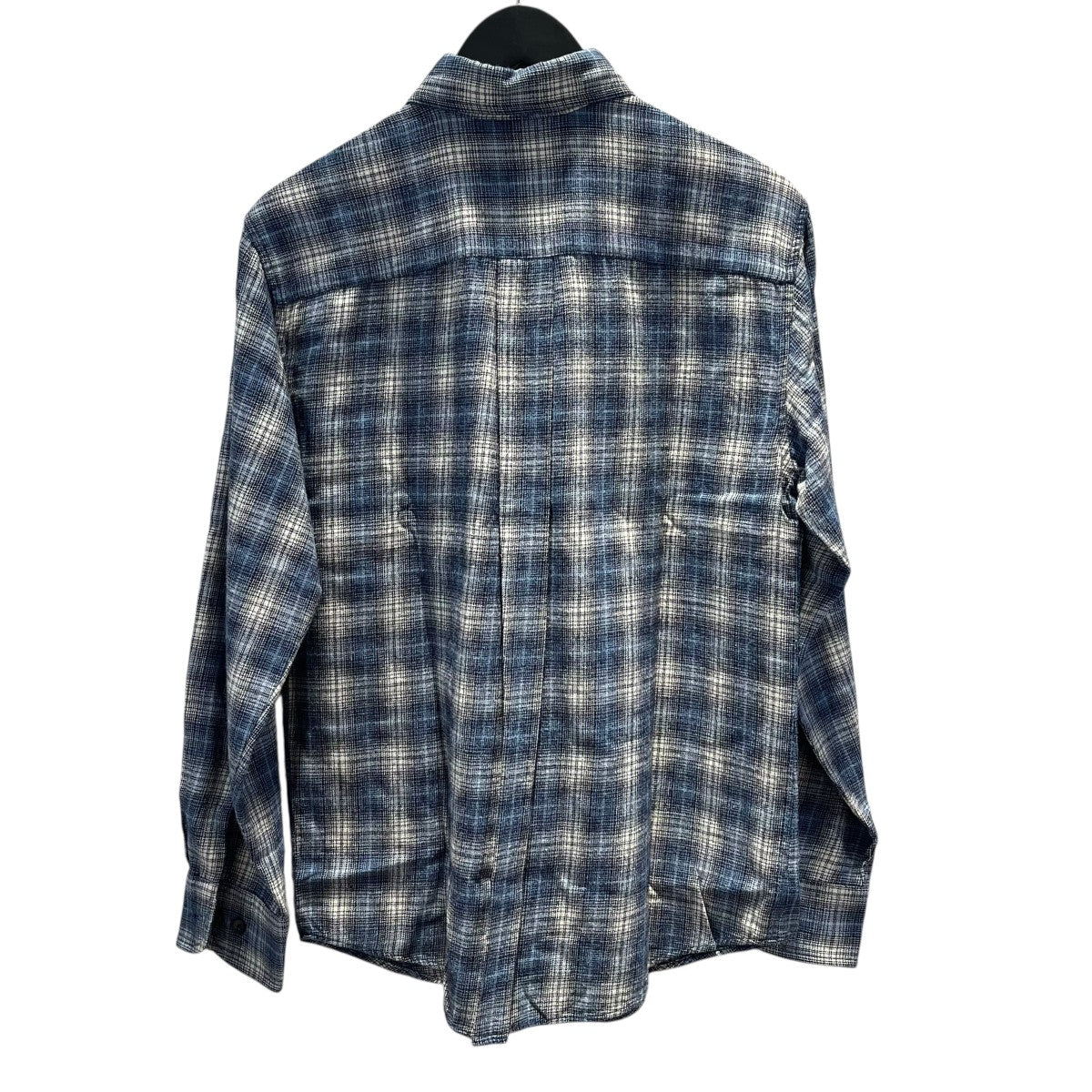 チェック柄長袖シャツ