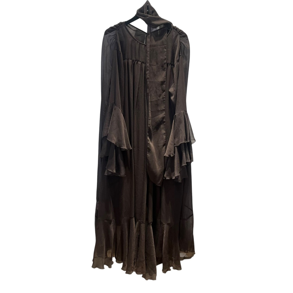 シフォンラッフルワンピース ペチコート付属ワンピース1525230020-0