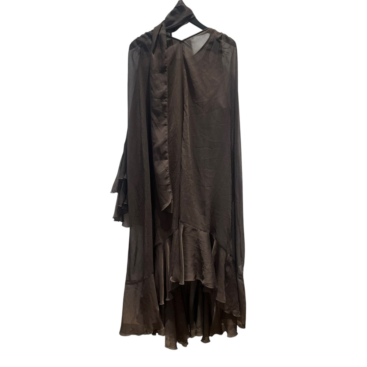 シフォンラッフルワンピース ペチコート付属ワンピース1525230020-0
