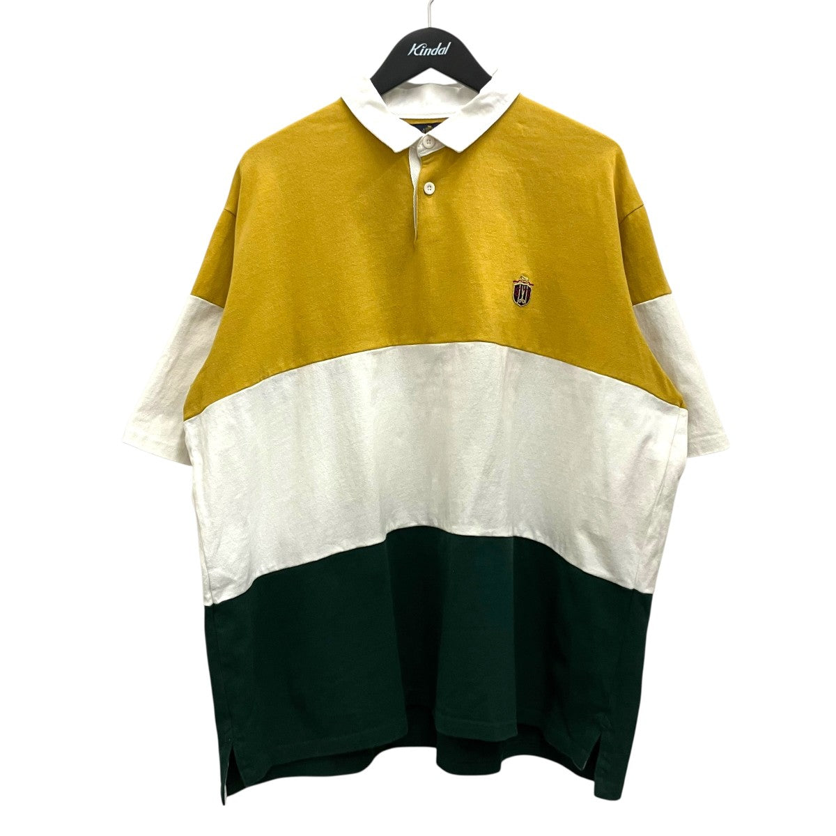 DIGAWEL×J．PRESS CRST ポロシャツ438502 438502 ホワイト×イエロー