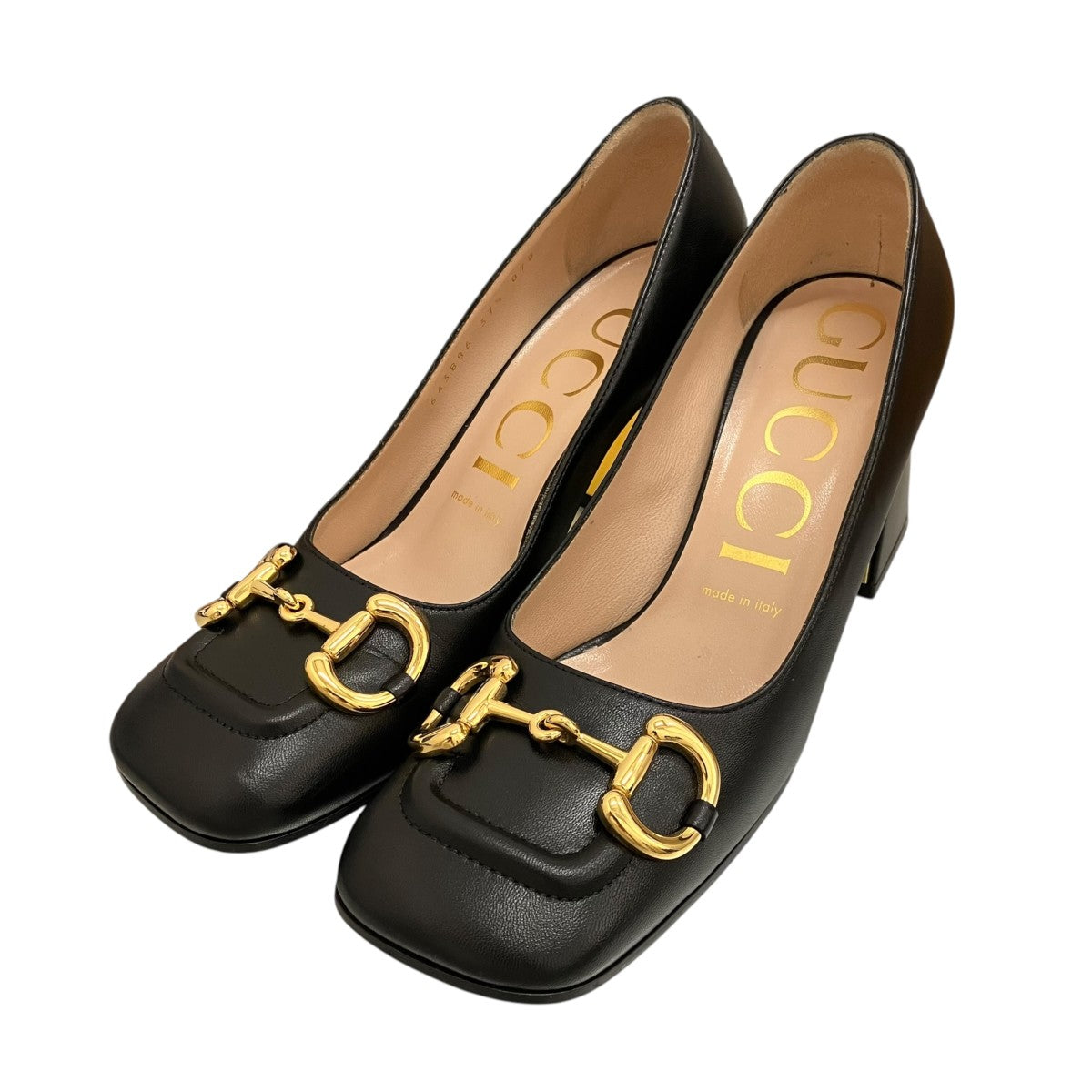 GUCCI(グッチ) ホースビット スクエアトゥ パンプス643886 643886