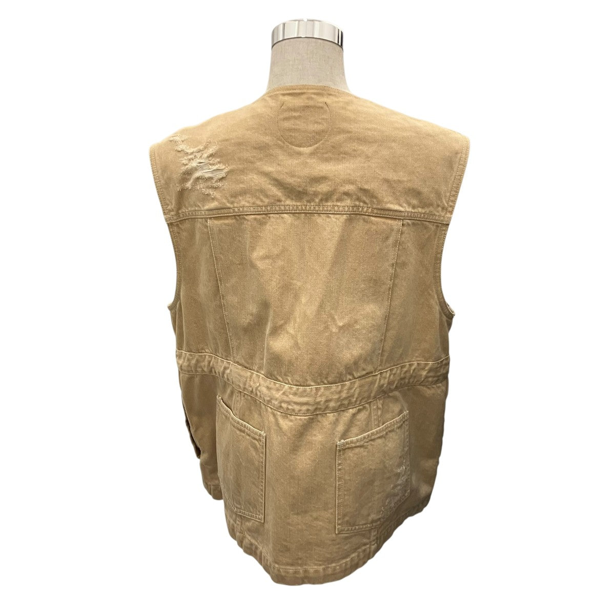 ダメージ加工デニムベスト1817-0923