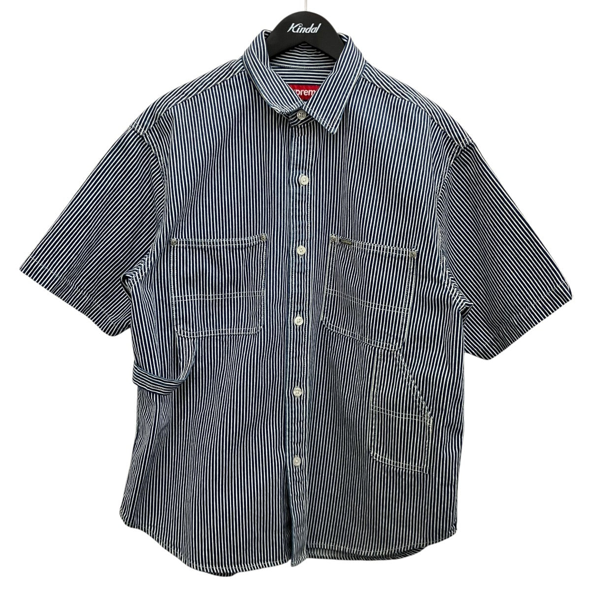 25SS【Loose Fit S S Denim Painter Shir】半袖ヒッコリーペインターシャツ