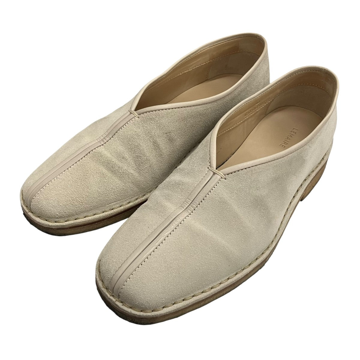 LEMAIRE(ルメール) 【PIPED CREPE SLIPPERS】スウェードシューズ