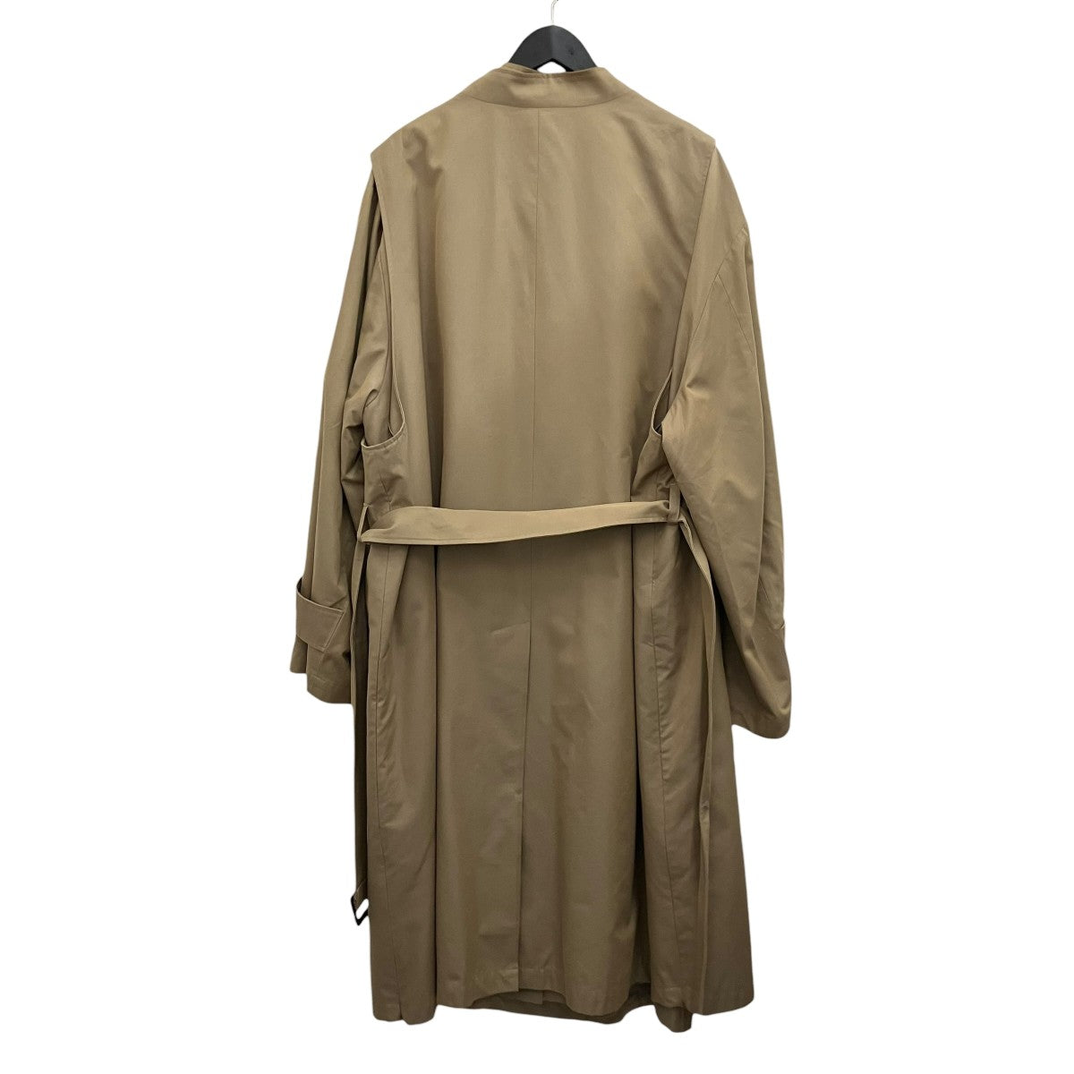 【OVERSIZED LINEAR NO COLLAR COAT】オーバーサイズノーカラーコートST.173-2