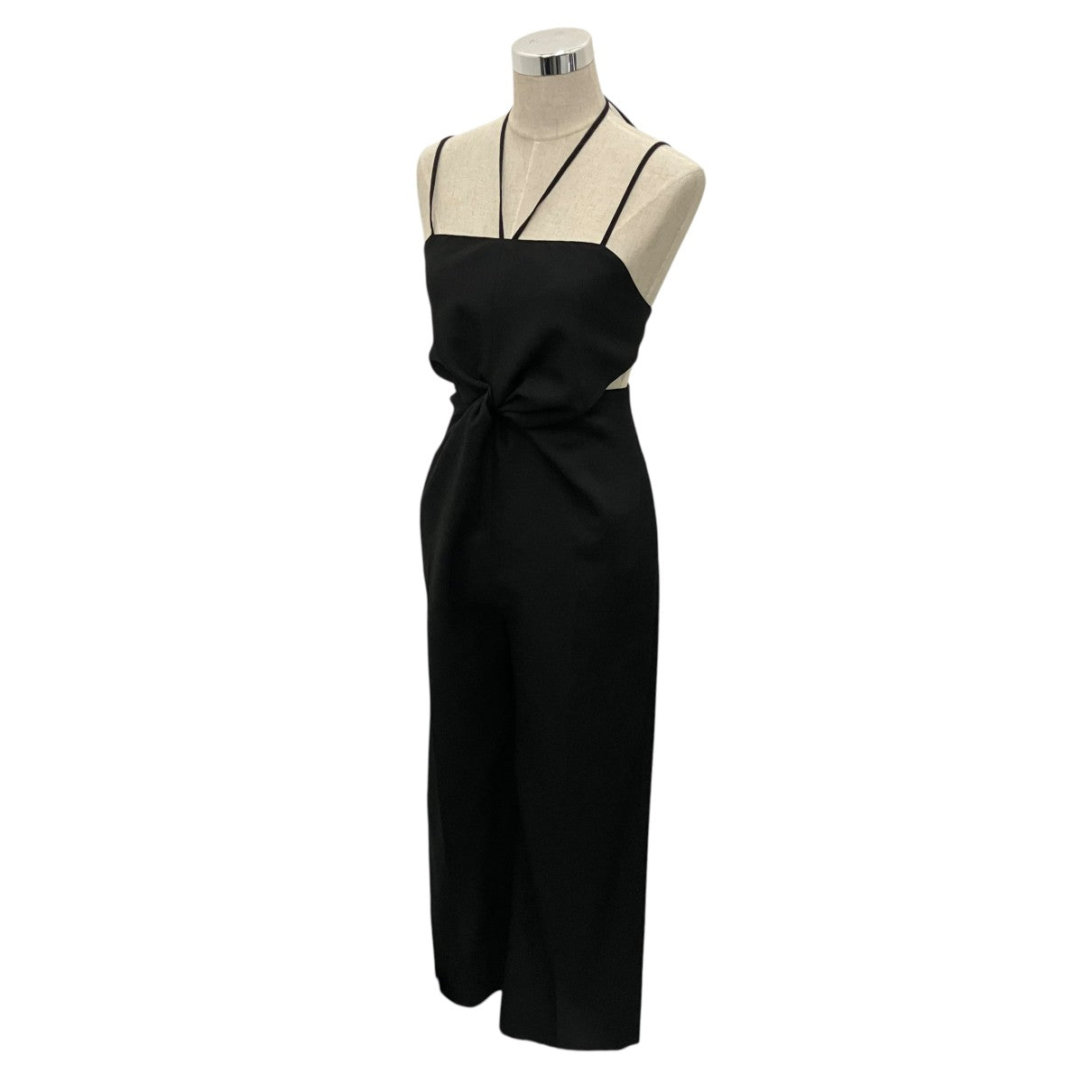 サロペット・オーバーオール・オールインワン LECIELBLEU Front Twist Jumpsuit LE CIEL BLEU(ルシェルブルー) 【FRONT TWISTED JUMPSUIT】フロント