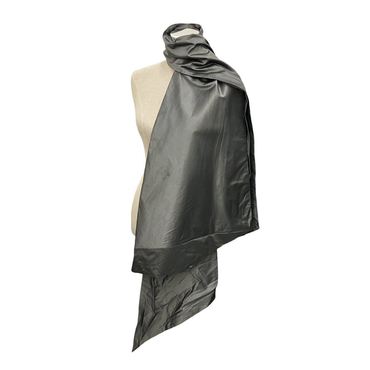 DiorHomme シルクストール　シワ加工　グレー 中古・古着通販】DIOR (ディオール) トロッター柄シルクストール