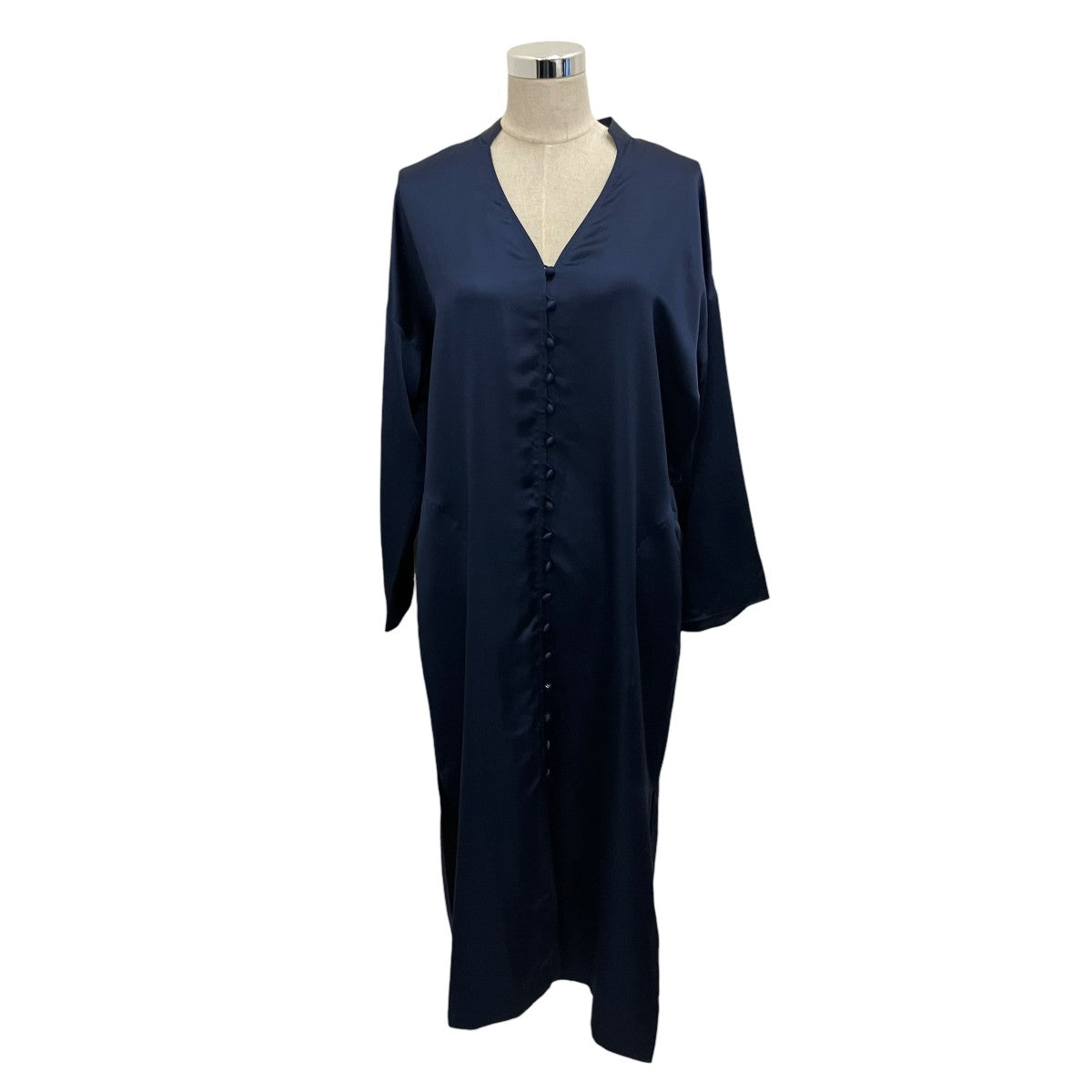 【OPEN NECK SILK DRESS】シルクワンピースMM19AW-DR716