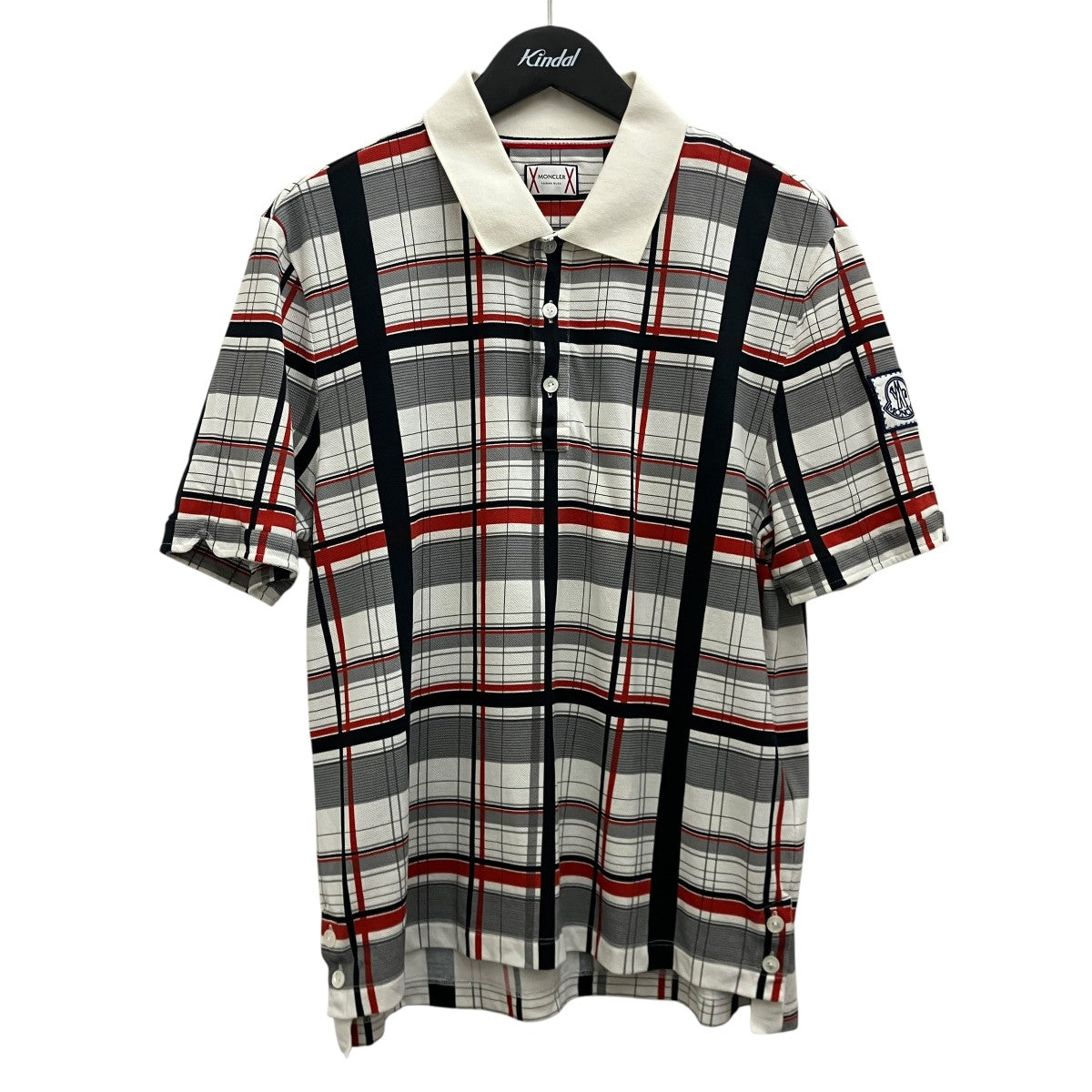 モンクレール　ガムブルー　ポロシャツ　チェック柄 MONCLER GAMME BLEU(モンクレール ガム ブルー) チェックポロシャツ
