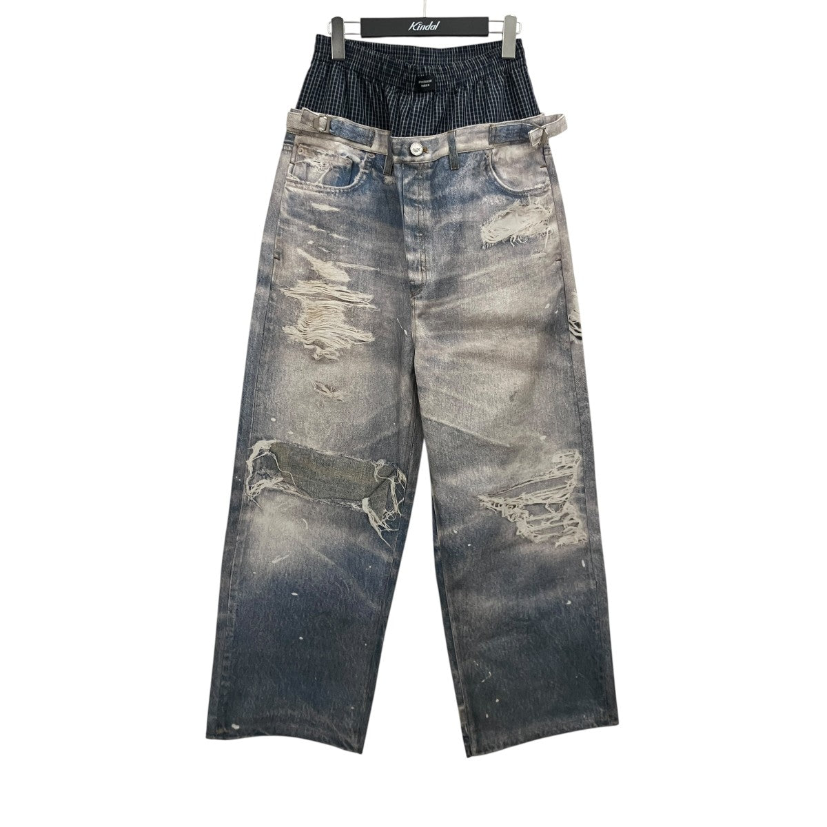 パンツ Protocol Index TROMPELOEIL LAYERED PANTS PROTOCOL INDEX(プロトコルインデックス) 【GRAFFITI TROMPE-L'OEIL