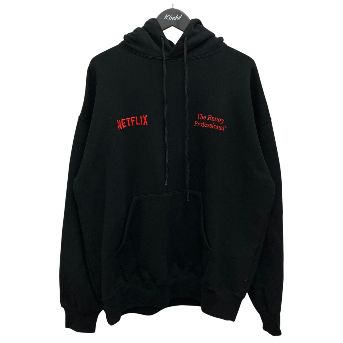 THE ENNOY PROFESSIONAL×NETFLIX ロゴ刺繍パーカーAW23BRENCT02NTL