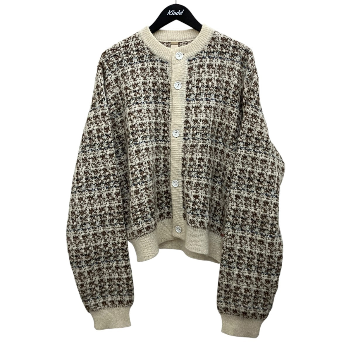 【ASSUMED TWEED SUIT】モヘア混ニットカーディガン2402SK115