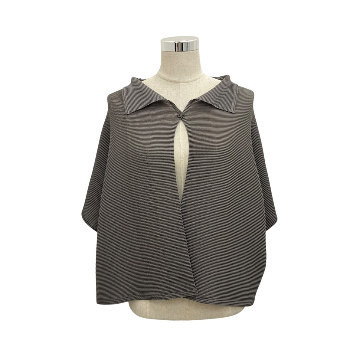【SQUARE STRETCH PLEATS】プリーツ半袖シャツMI51FO624