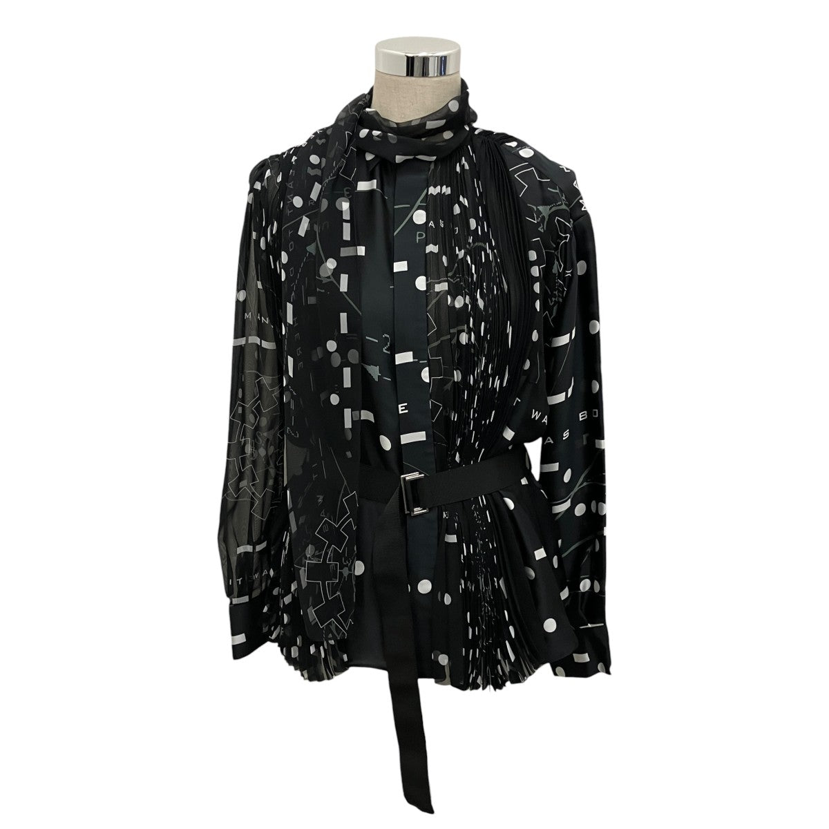 sacai(サカイ) デザインブラウス23-06781 23-06781 ブラック サイズ 2