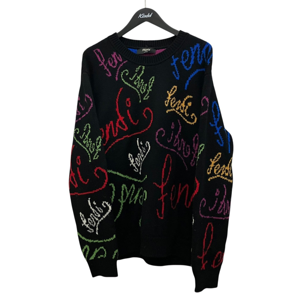 FENDI×Noel Fielding グラフィック総柄 プルオーバー ニットFZY463 