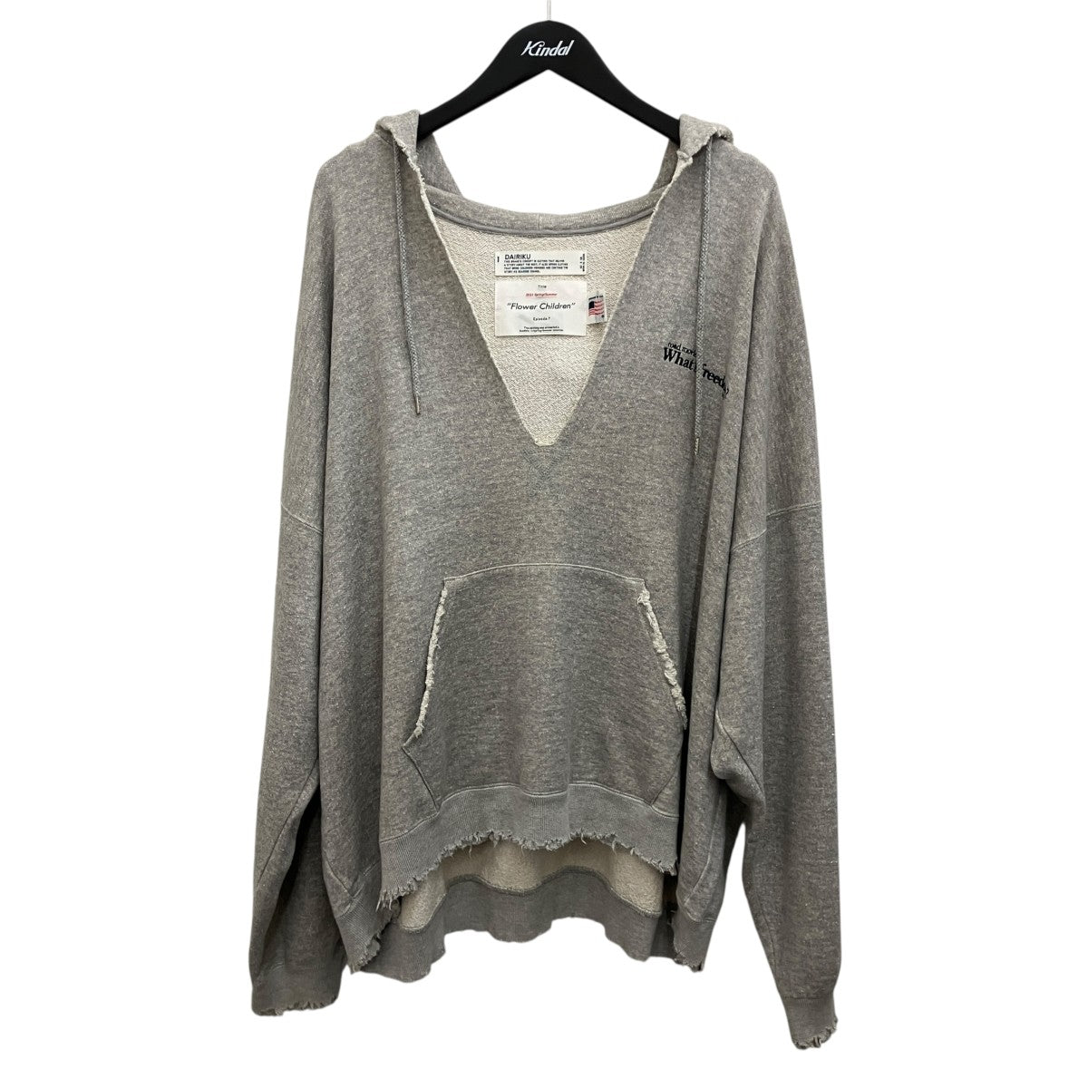 DAIRIKU(ダイリク) 【SKIPPER CUT OFF HOODIE】ダメージ加工プル