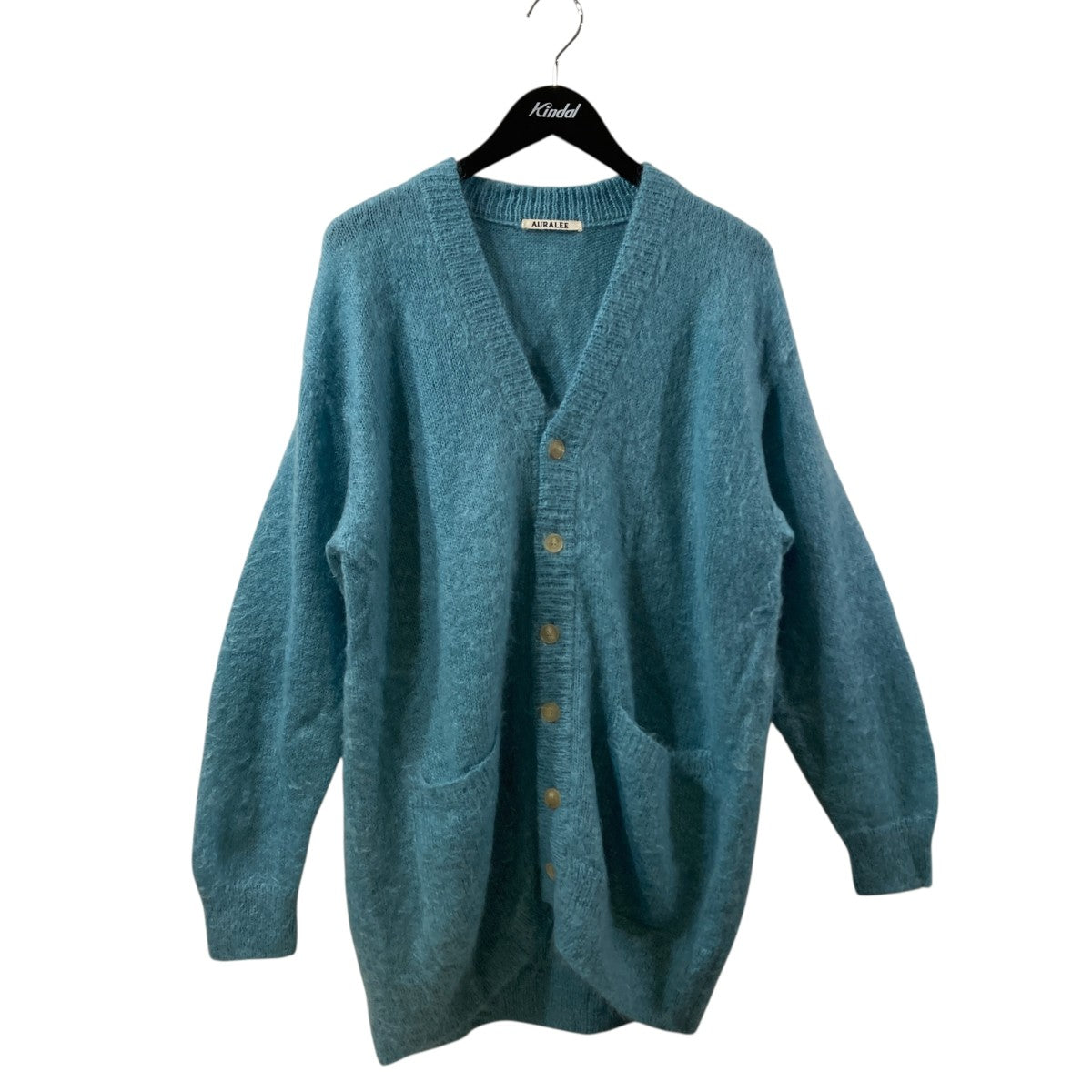 AURALEE(オーラリー) BRUSHED SUPER KID MOHAIR KNIT LONG CARDIGAN