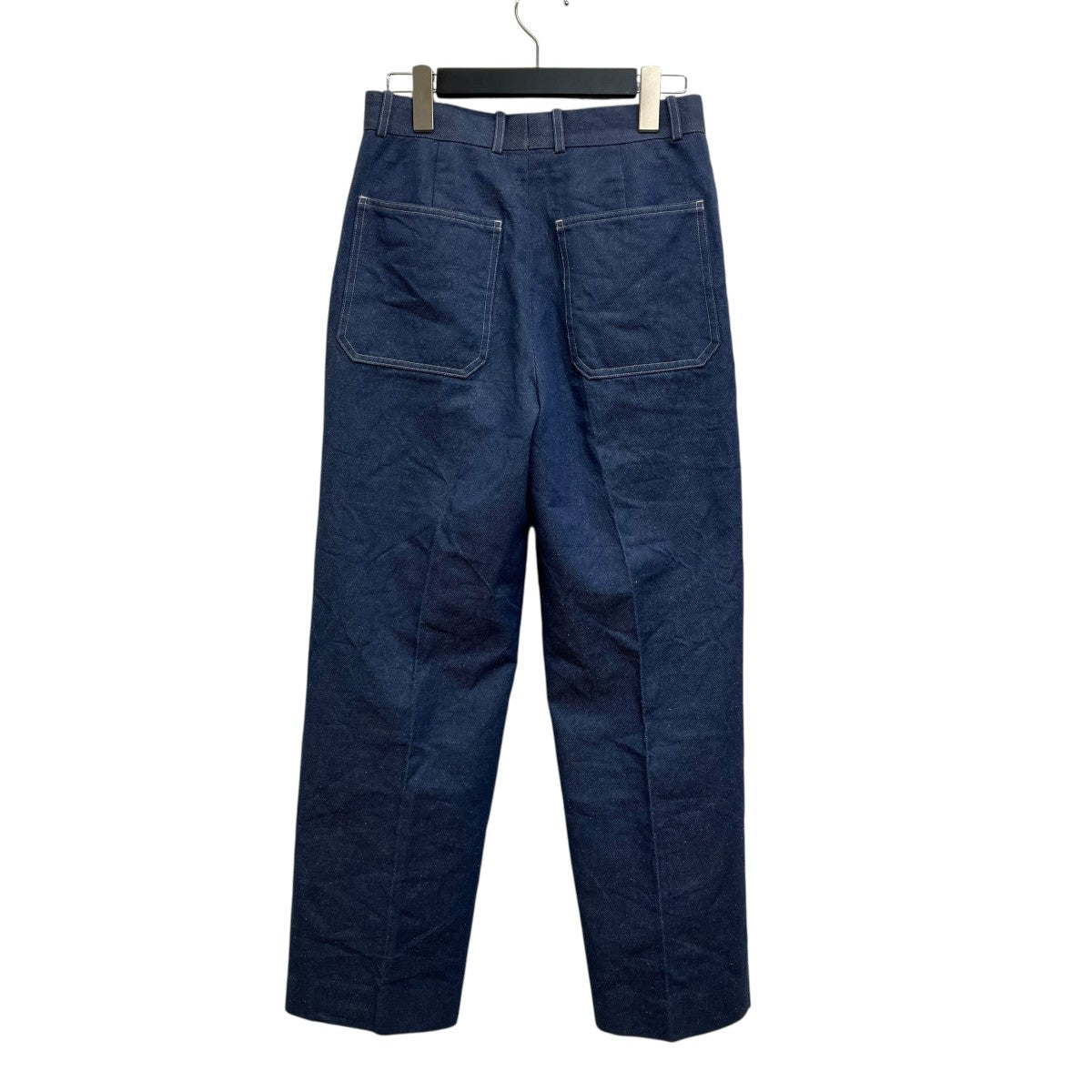 シルクコットンデニムバックポケットパンツ7914-299-0313
