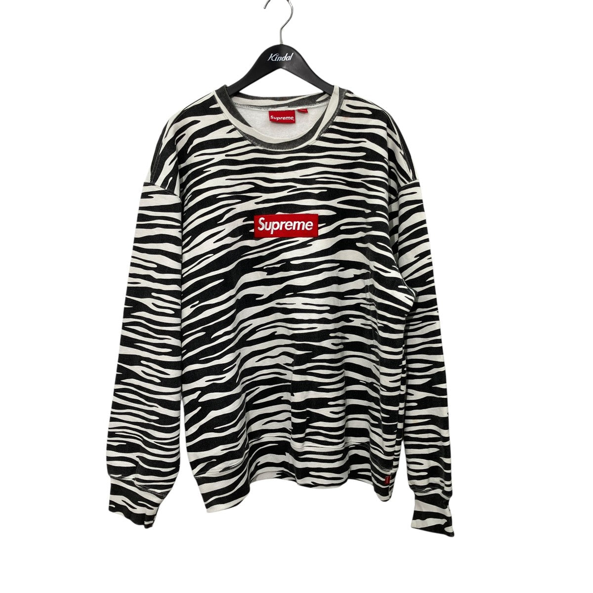 Supreme(シュプリーム) 22FWBox Logo Crewneckゼブラクルーネック