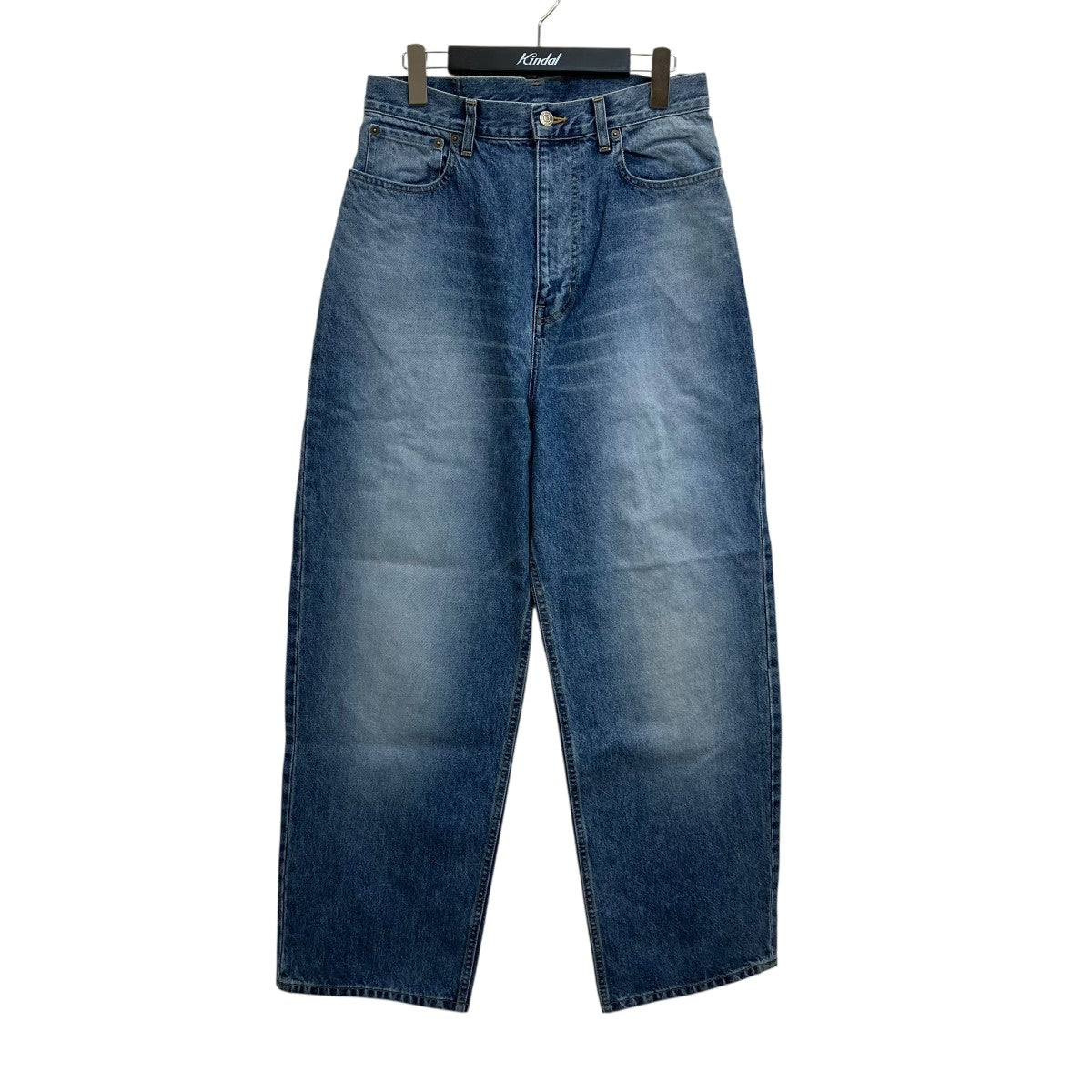 ok．soon(オクスン) original wide denim blueデニムパンツ インディゴ