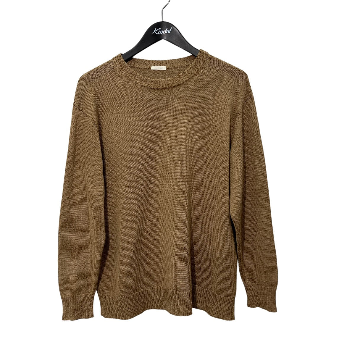 COMOLI(コモリ) クルーネックニットK01-06003 K01-06003 キャメル
