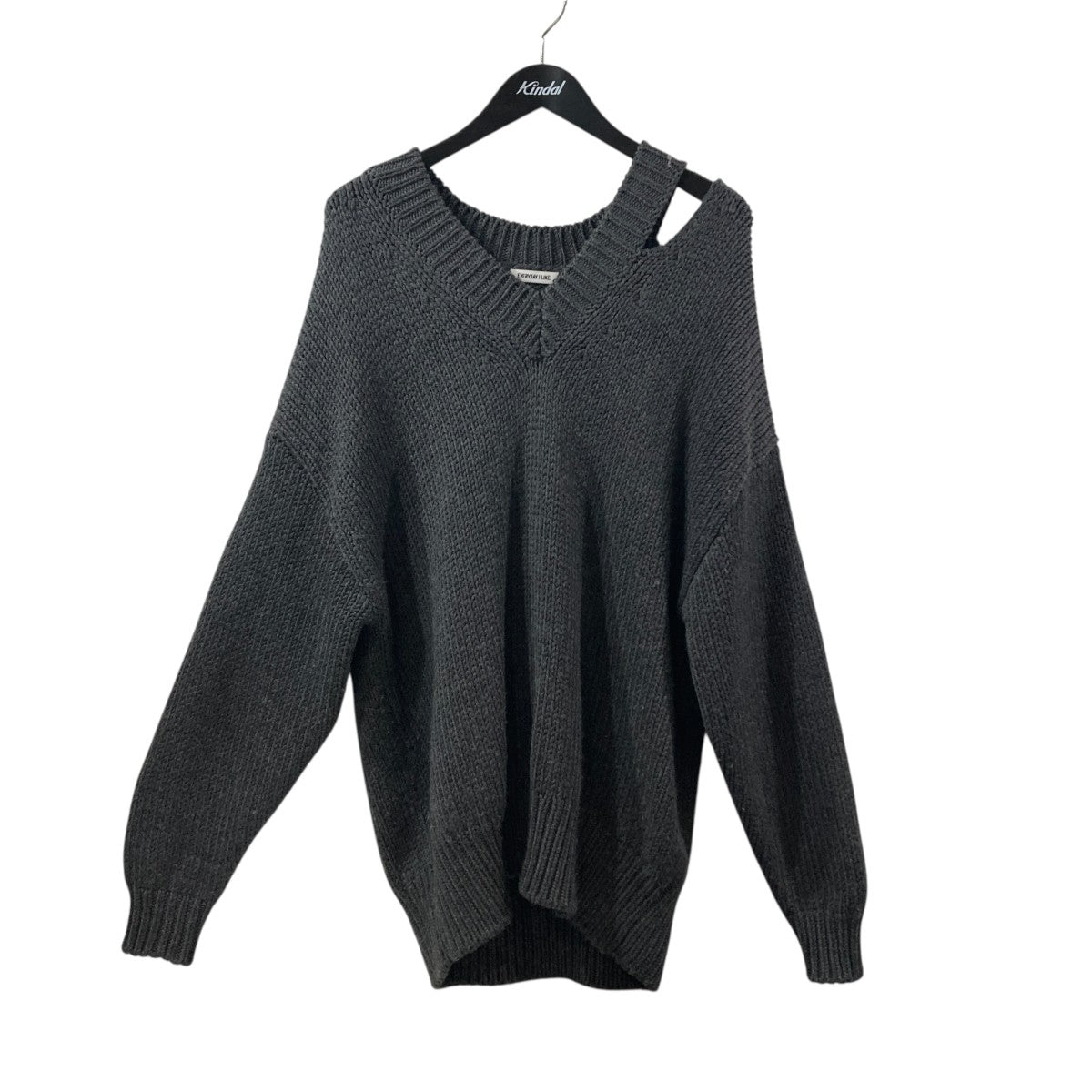 Cut Off Neck Sweaterニット23080586836030